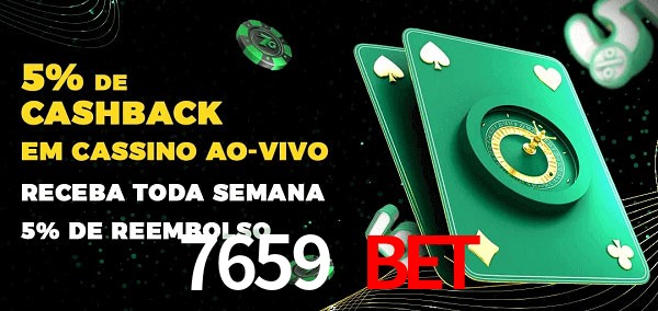 Promoções do cassino ao Vivo 7659 bet